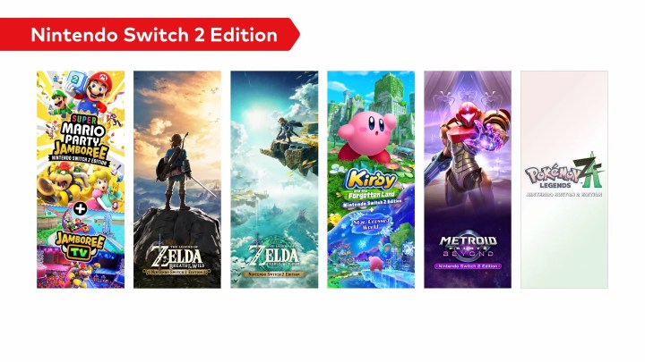 A list of Switch 2 edition games.