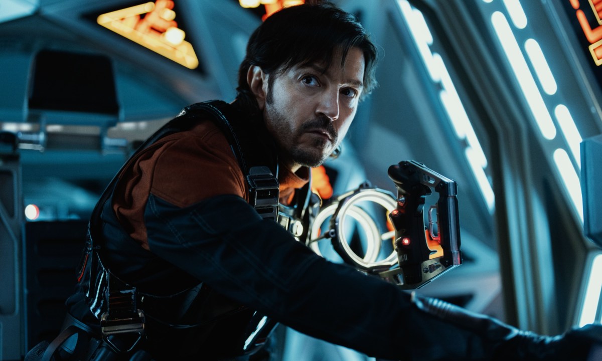 Diego Luna as Cassian Andor inside a ship in the Star Wars series Andor season 2.